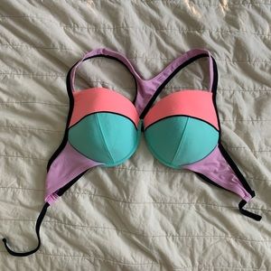 Xhilaration Color Block Bikini Top